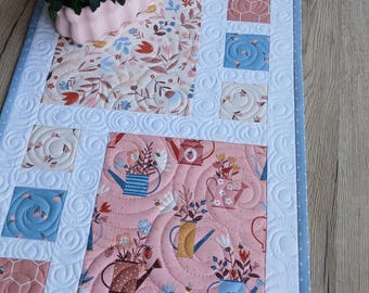 Camino de mesa patchwork/Camino de mesa acolchado/Camino de mesa acolchado/Camino de mesa acolchado/Camino de mesa/Decoración de mesa/Patchwork campestre