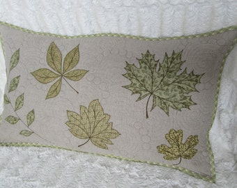 Linnen decoratieve kussensloop/quiltkussen/gewatteerd kussen/gewatteerde kussensloop