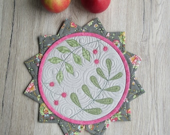 Mantel individual de patchwork/alfombrilla para taza/posavasos/alfombrilla para taza/posavasos/decoración de mesa