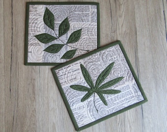 2 Becher Teppich/Mug Rug/Patchwork Platzdeckchen/Untersetzer/Tassenteppich /tassen untersetzer