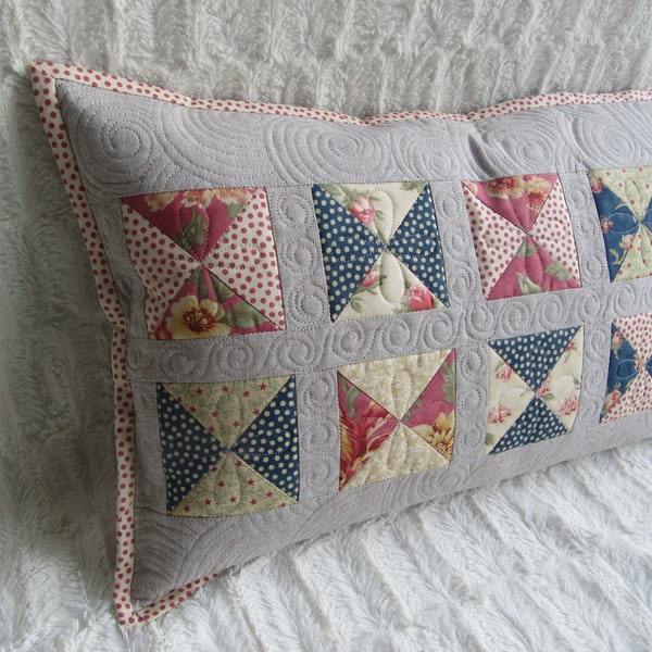 Housse de coussin Pachwork/oreiller courtepointe/housse de coussin patchwork/housse de coussin matelassée/patchwork country