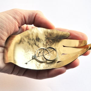 Zodiac hand ring dish with stars and constellations Aries gifts Celestial jewelry storage from brass Taurus Virgo any star sign Astrology image 8