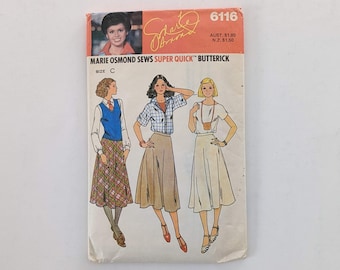 Butterick 6116 - skirt sewing pattern - Size C (71-81) - complete