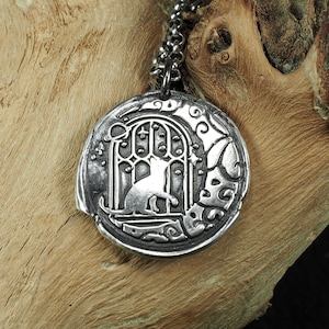 Cat pendant 925 Sterling silver 40122