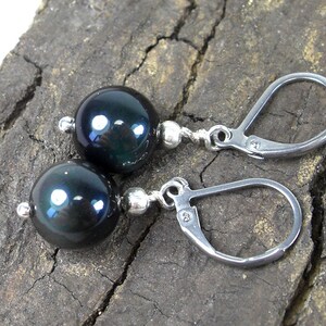 Obsidian earrings image 2