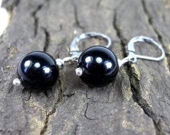 Onyx earrings