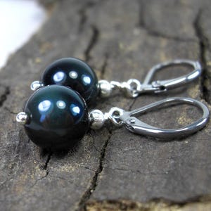 Obsidian earrings image 1