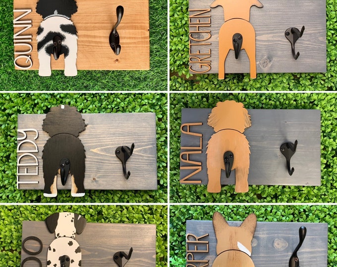 Custom Dog Leash Hook / Additional Hook Leash Holder / Laser / Etsy