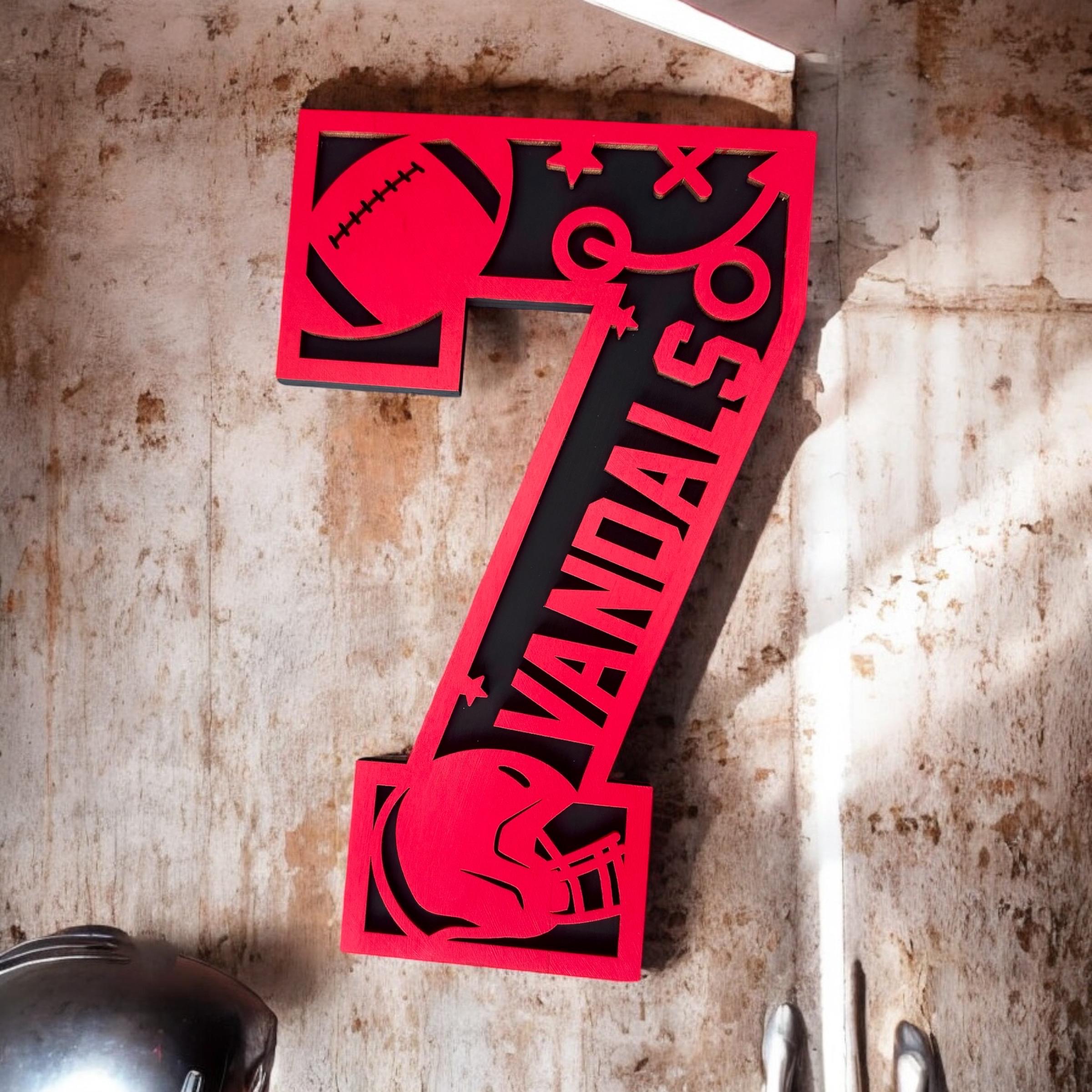 Football Stadium Series Letters & Numbers / Team Spirit / Kids Sports ...