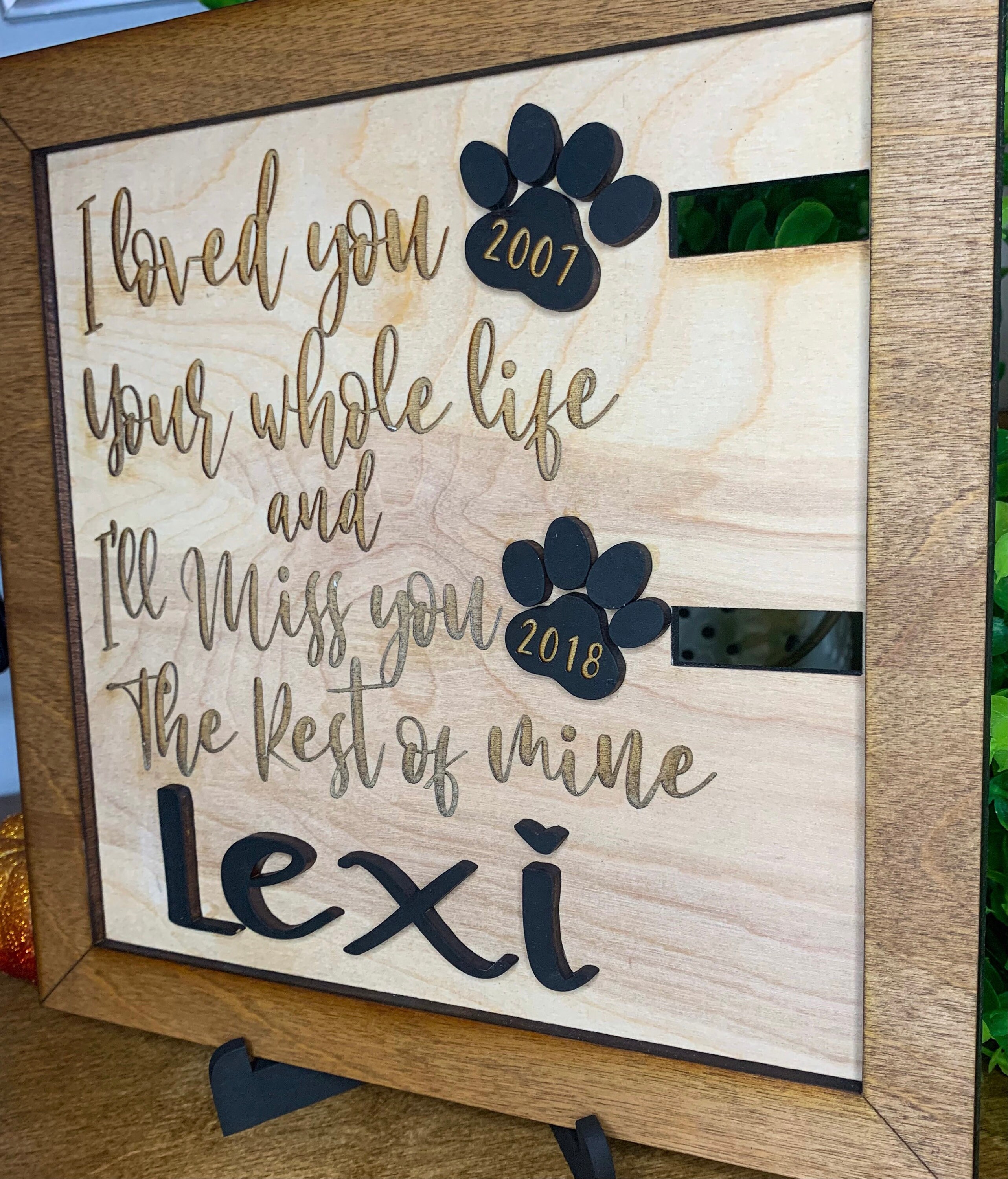 Dog Collar Remembrance Frame / Dog Cat Remembrance / Etsy