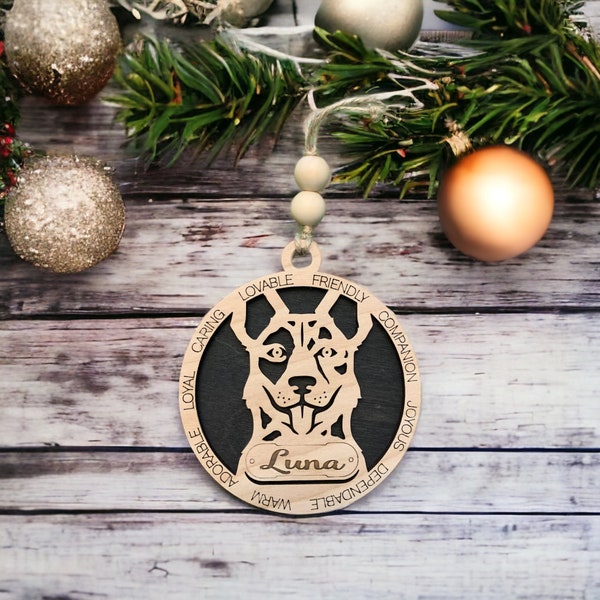 Adorable Dog Ornaments Pack 2 / Aussie Doodle /Dog Ornament / Christmas / Personalized / Pet Owner Gift / Chow Chow / Australian Shepherd