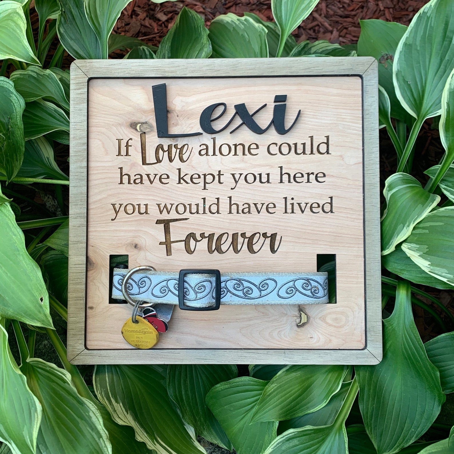 Dog Collar Remembrance Frame SVG / SVG Only / Dog Remembrance Etsy