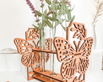 Butterfly Propagation Set / Wall / Shelf / Butterfly / Plants / Flowers / Vase / Mother's Day / Spring / Grandma / Propagation Station /Gift