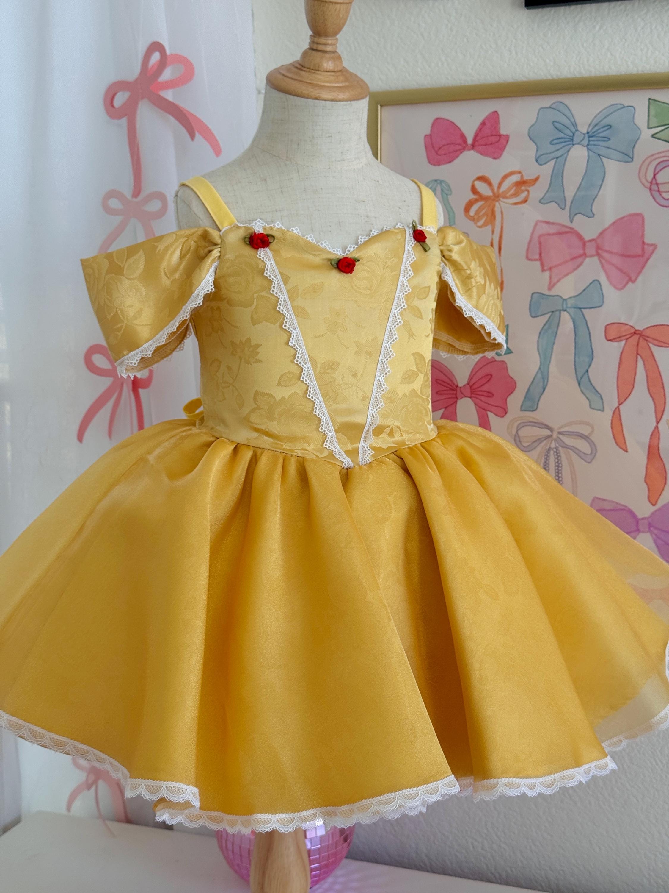 open lace back dress Amazon.com: Spirit Halloween Toddler Long Belle Costume main image 1