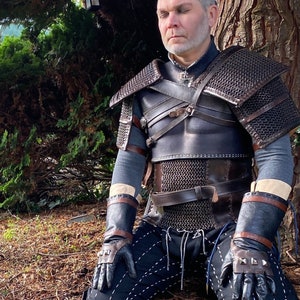 Witcher Inspired, Geralt of Rivia, Legendary Viper School Armor Set. Cosplay. Rustic version.