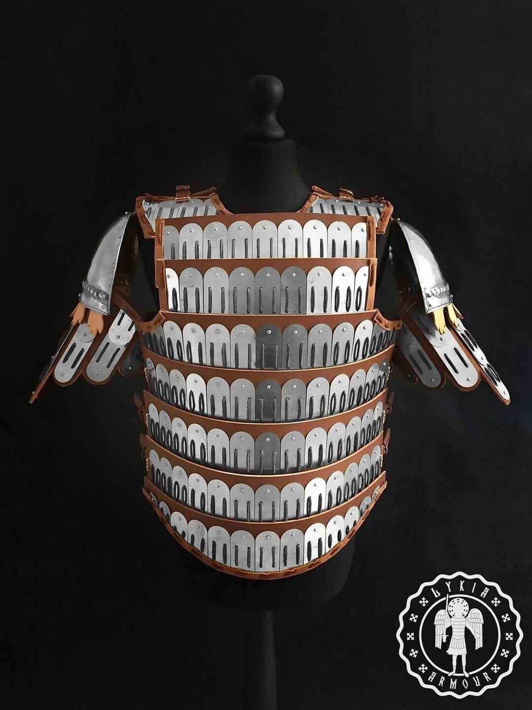 Byzantine Klibanion, Medieval Lamellar Armour, Custom Order. Lamellar +  Pauldrons + Sleeves. Steel Version. - Etsy, image size:1080x1440