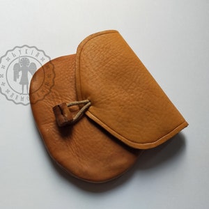 Sac/sac à main. Reconstitution du 16/17e siècle. Fabriqué à la main. Cousu main. Cuir tanné végétal. #1