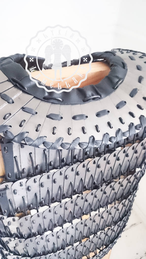 Steel lamellar armour. U shaped plates Etsy