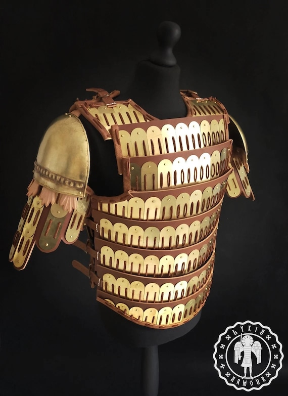 Byzantine Lamellar Klibanion Medieval Armour With Pauldrons. Hand Forged  Brass. - Etsy