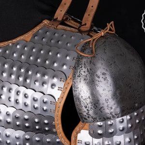 Novgorod scale armor with pauldrons. Rus / Byzantine. Early Medieval. Reenactment. Lamellar.