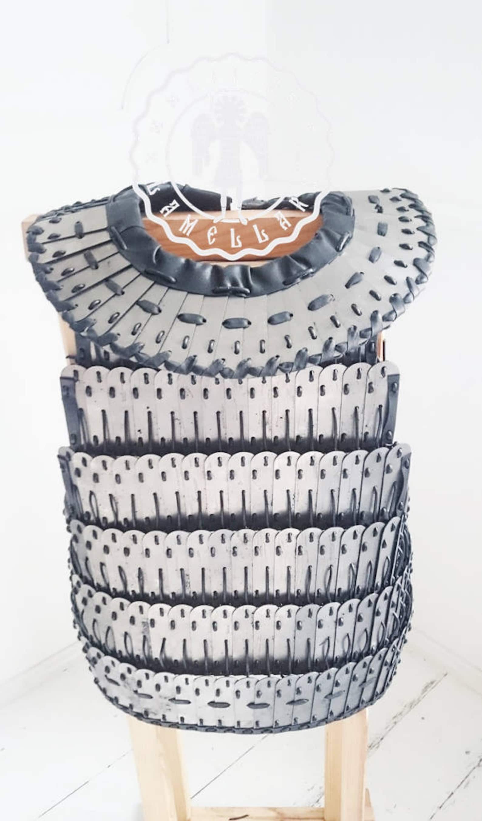 Steel lamellar armour. U shaped plates Etsy