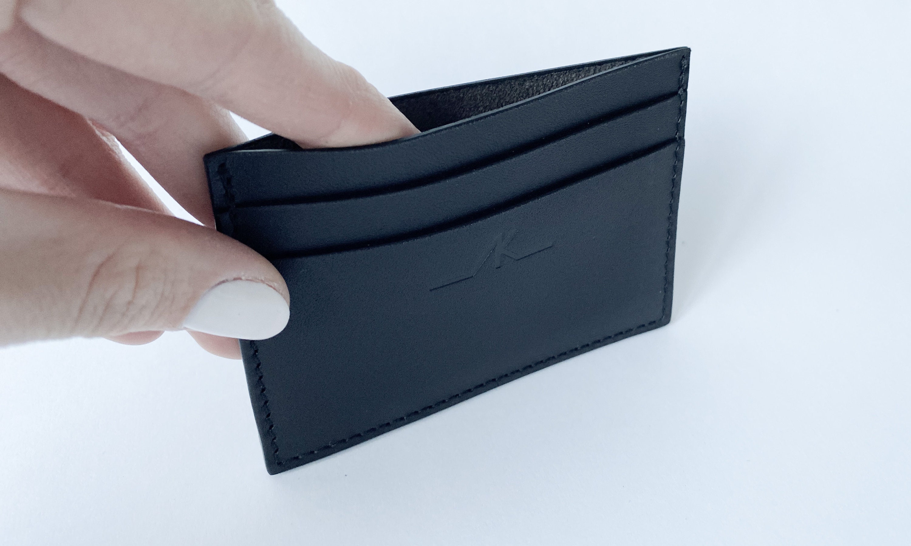 HUMAN MADE Leather Wallet Navy-