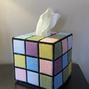 Rubix Cube Tissuebox Cover -  UK en 2023  Boite a mouchoir, Couvre- boîtes à mouchoirs, Rubix cube