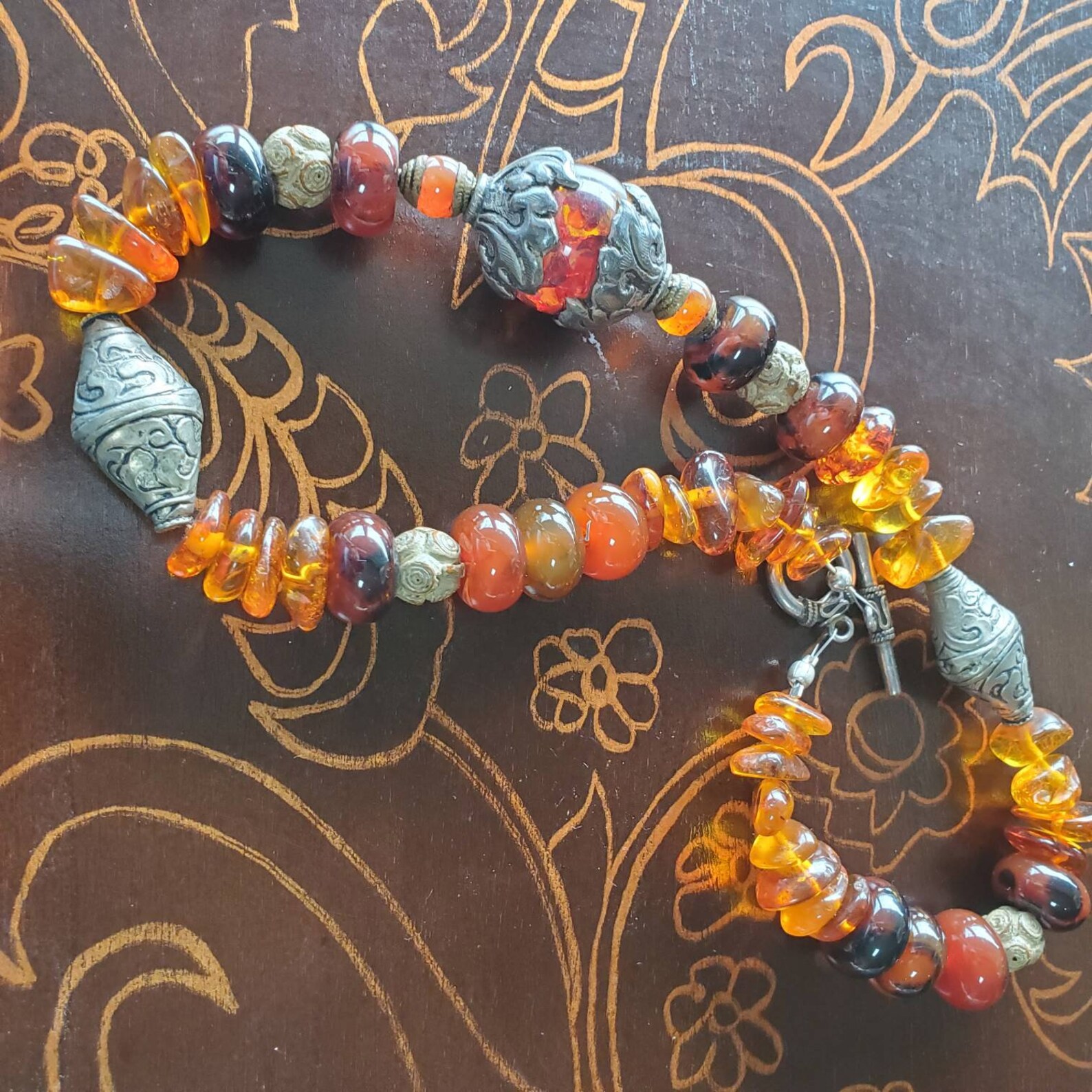 Vintage bead jewelryUpcycled jewelry Upcycled bead necklace Etsy