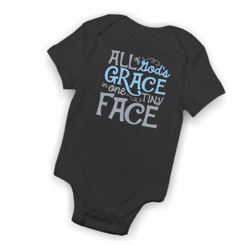All God's Grace Bodysuit Christian Baby Gift Boy | Etsy