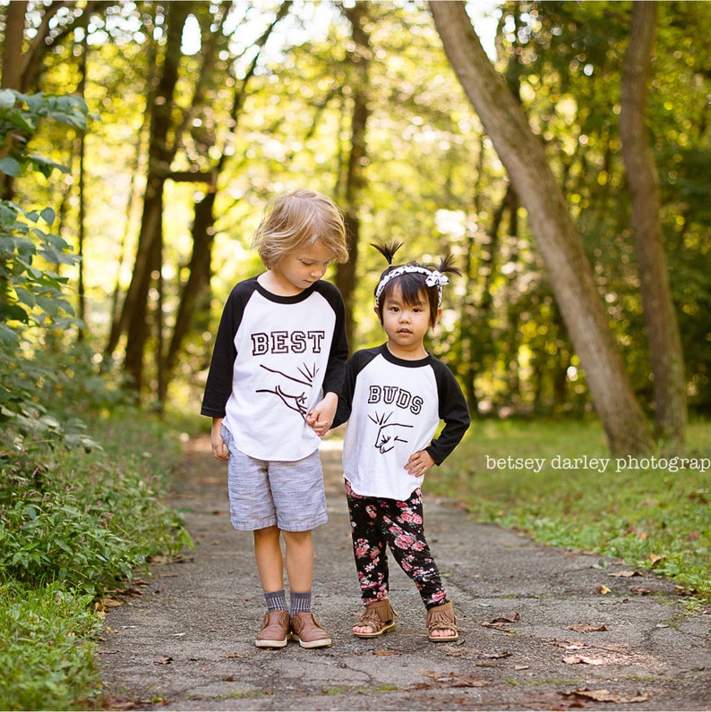 Sibling Shirt Set - Best Friends Shirts - Best Buddies Shirts - Boy Best Friends Shirts - Best Buds Shirts - Fist Bump Shirt - BFF Shirt Set 