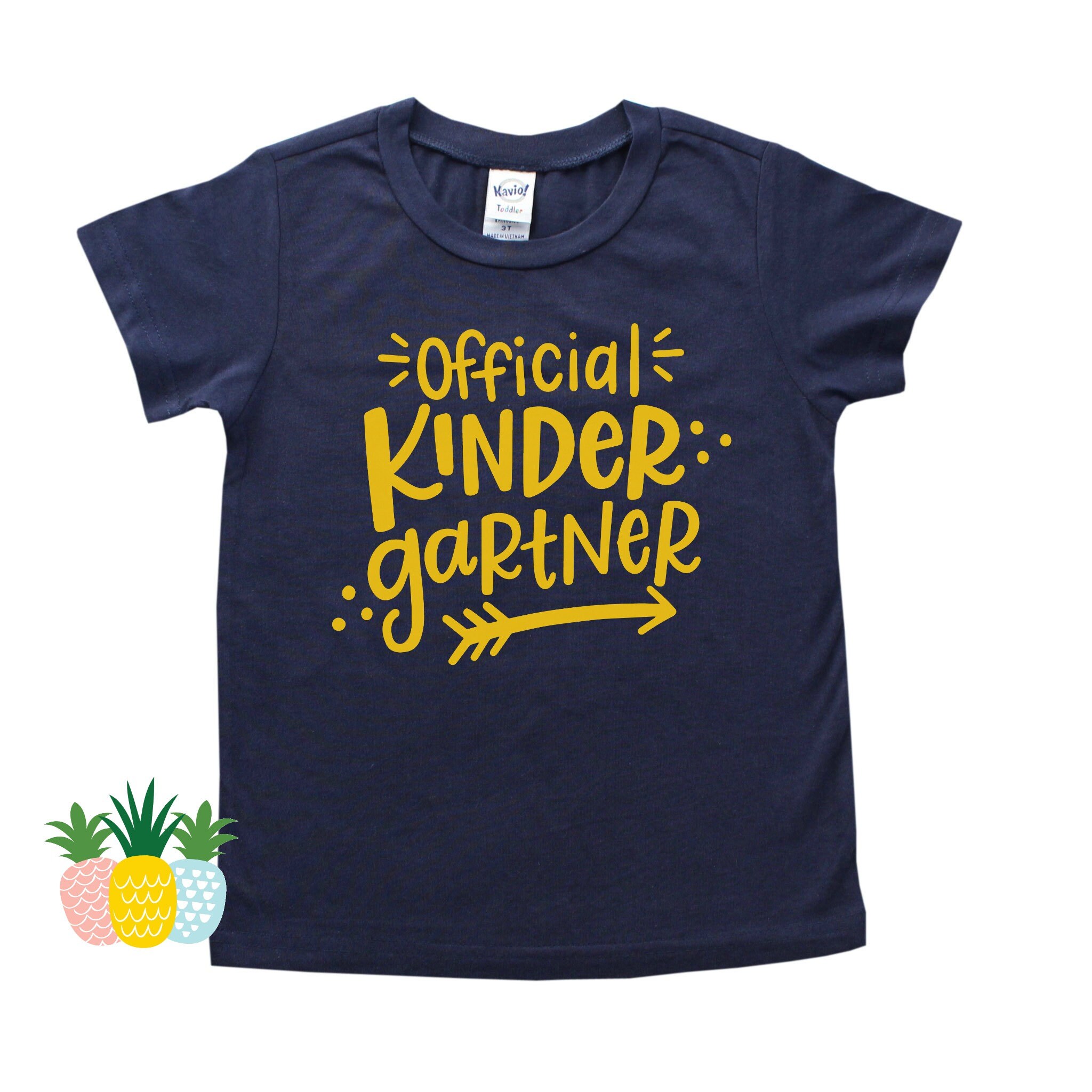 Official Kindergartner Kindergarten Kid Shirt Back to | Etsy