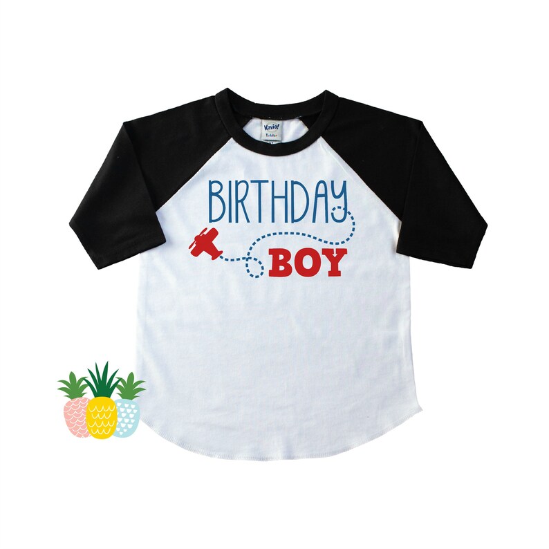 Birthday Boy Shirt Birthday Shirt Boy Airplane Birthday Etsy
