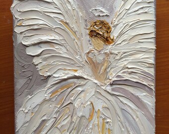 Angel, Oil Painting, Impasto