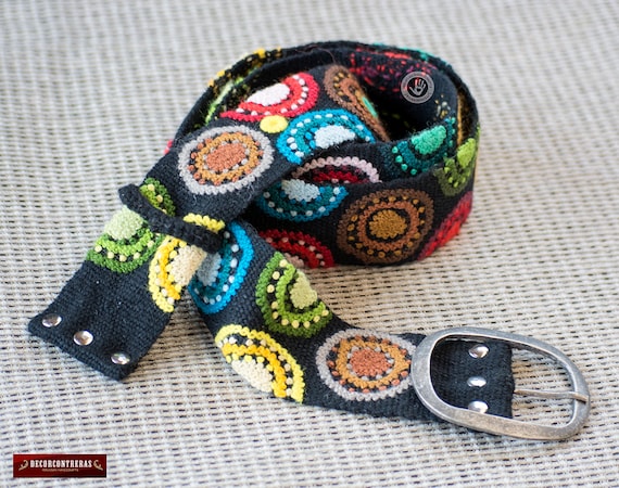 Belt for Women S,M,L,XL- Hand Embroidered Belt With Colorful 