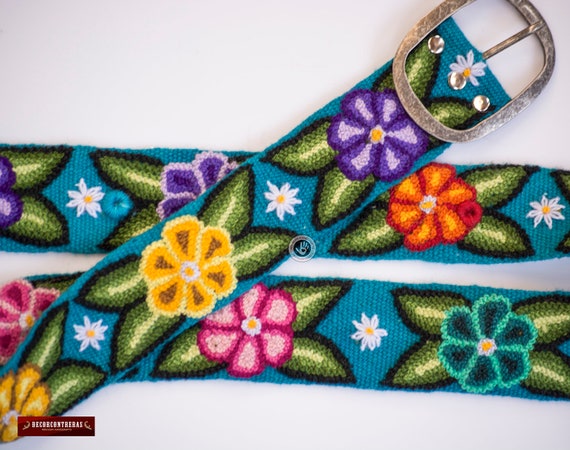 Womens belts S,M,L,XL Peruvian embroidered belt Womens belts S,M,L,XL Peruvian embroidered belt