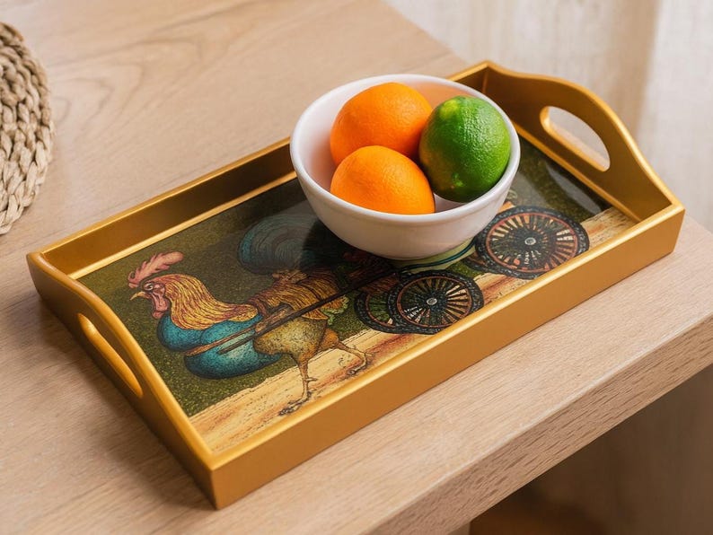 KUSKALLA Rooster Serving Tray - Thumbnail 3