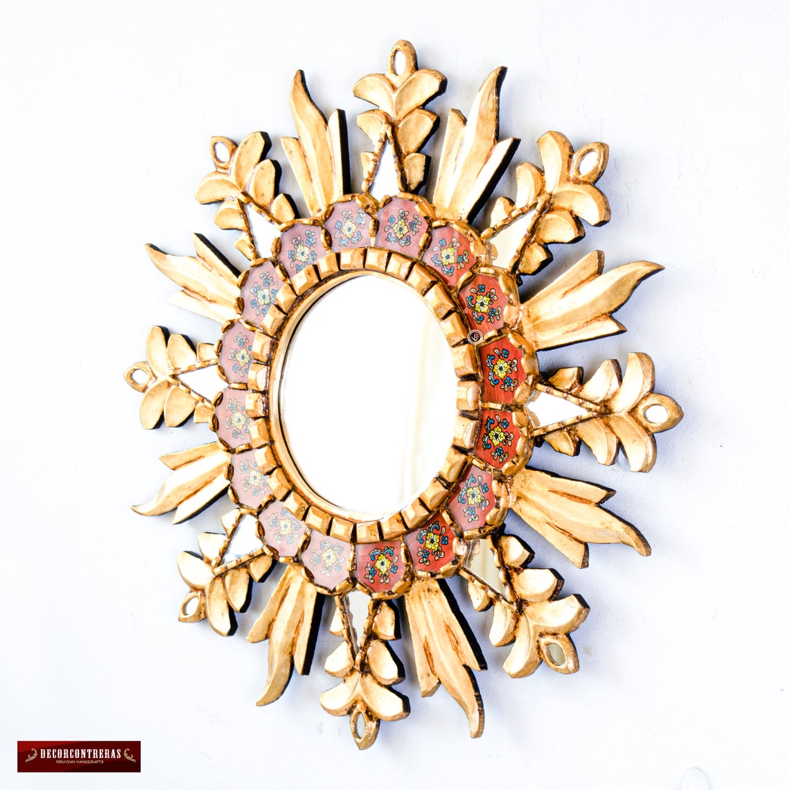 Decorative Round Wall Mirror 23.6" for Living Room Decor, Entryway ...