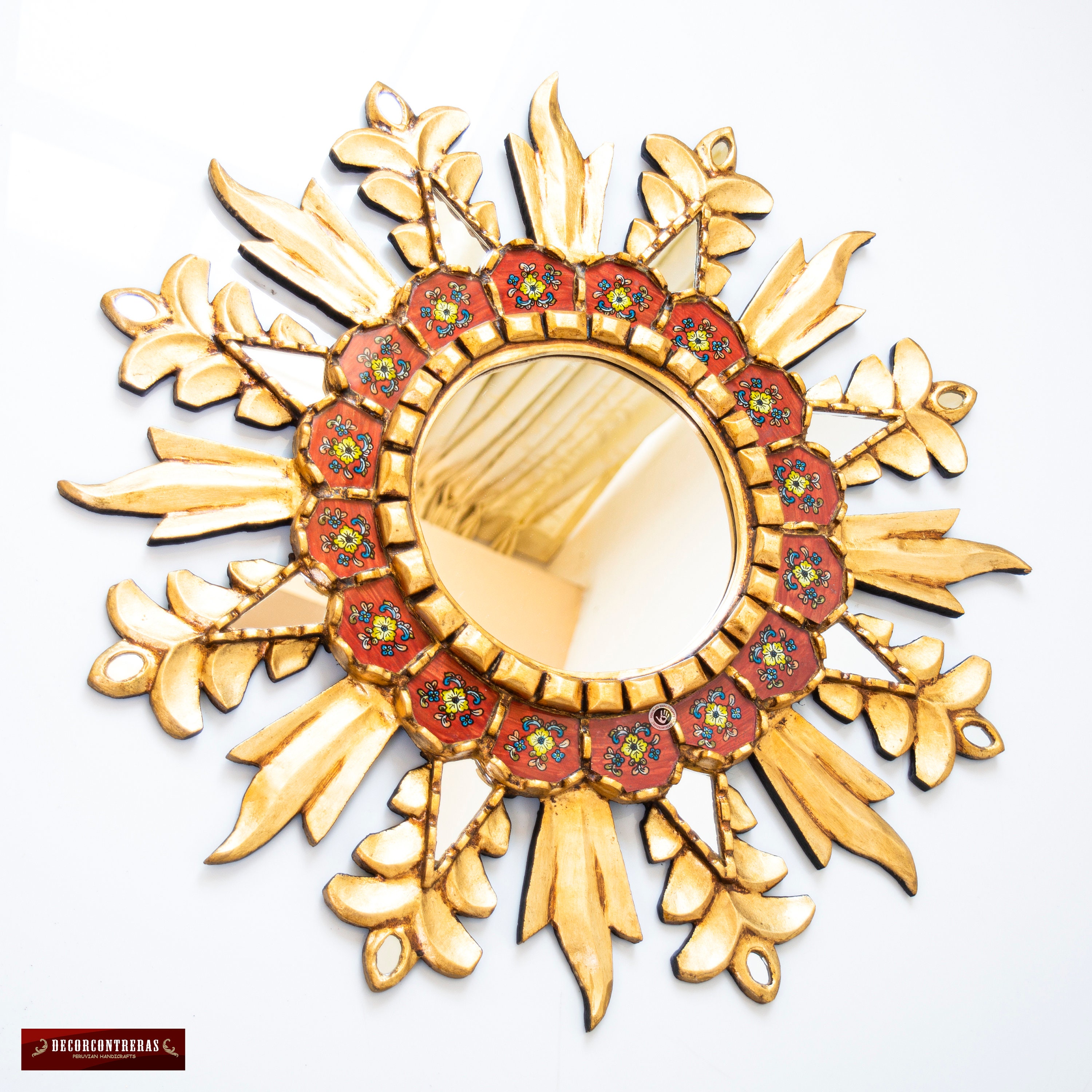Decorative Round Wall Mirror 23.6" for Living Room Decor, Entryway ...