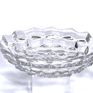 Fostoria American Clear Flared Handled Nappy 2056