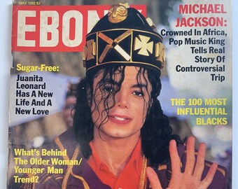1992 Ebony Magazine Features Michael Jackson Howard University 100 Most Influential Blacks Alice Walker