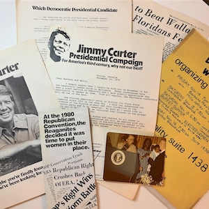 Women&#39;s Rights Organizational Material Jimmy Carter Mondale Campaign MemorabiliaDorothy Height Barbara Mikulski