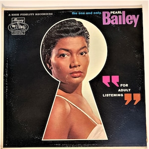 Vintage Vinyl Pearl Baily &quot; For Adult Listening&quot; LP 33 1/3RPM