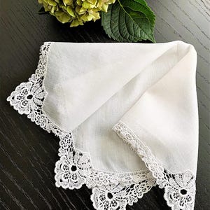 Lenços de casamento vintage de algodão suíço para senhoras (2)