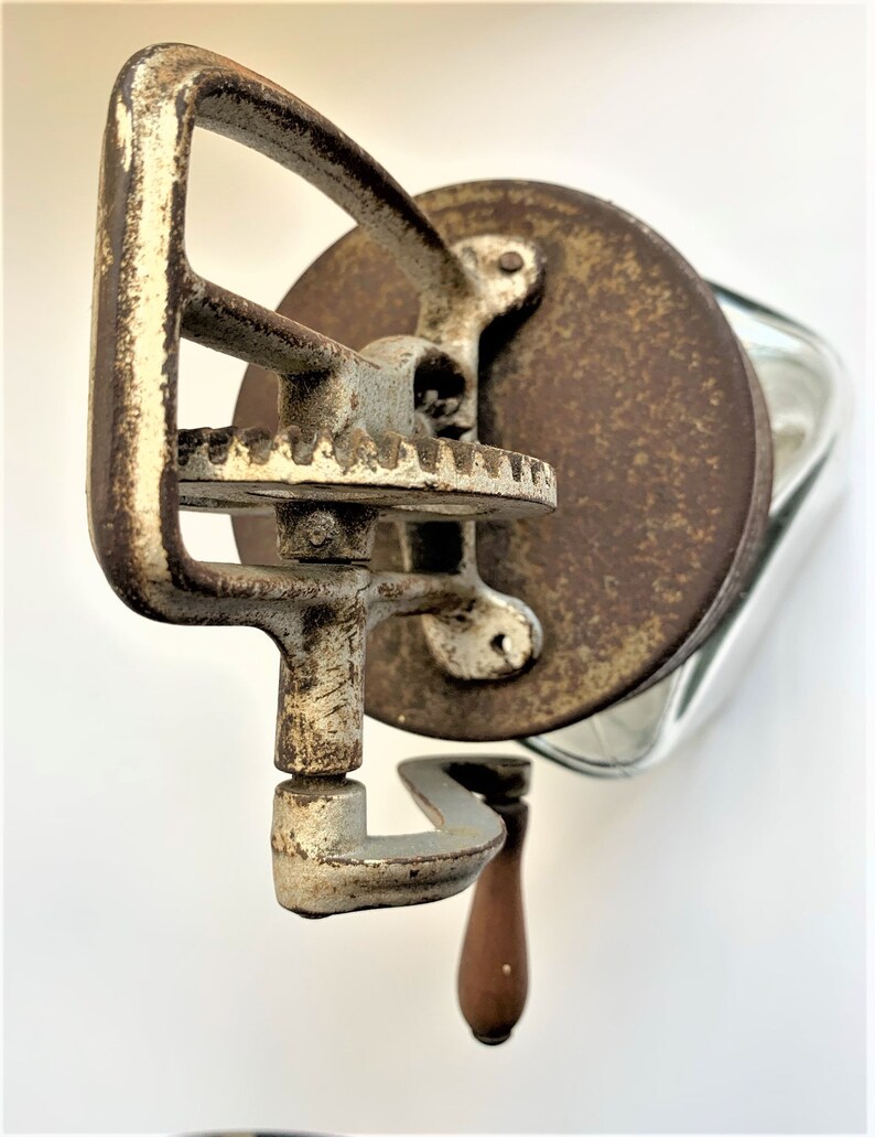 Antique Glass Butter Churn Etsy