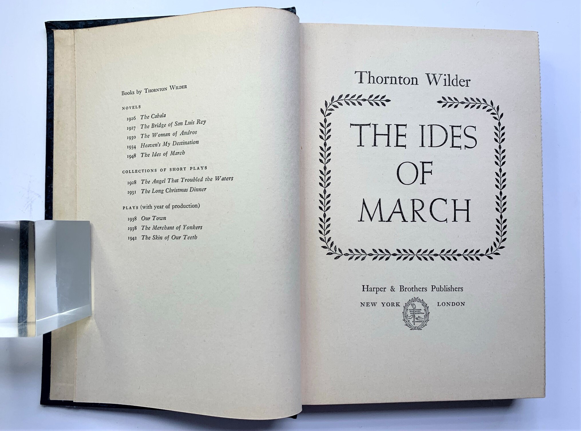 The Ides Of March Thornton Wilder