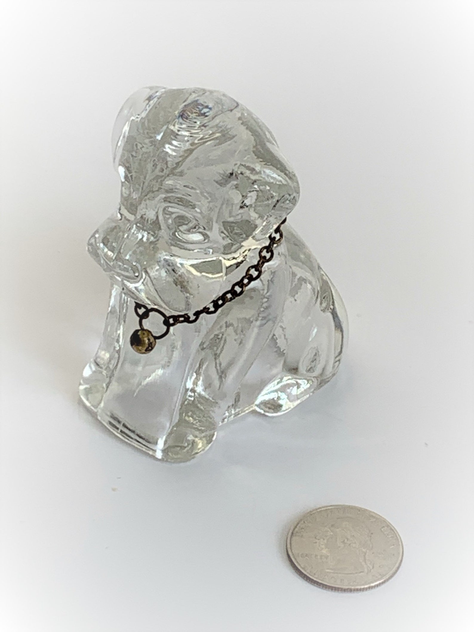 Vintage Collectible Glass Dog Candy Container Paperweight Etsy