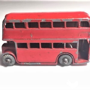 Vintage Matchbox Double Decker Bus Die Cast Metal London Bus, Matchbox Series No 5 by Moko Lesney