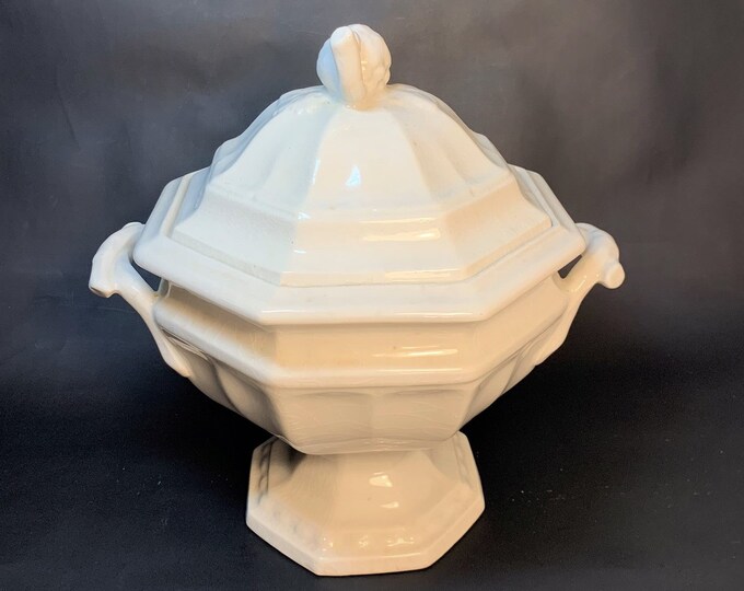 Vintage Red Cliff Ironstone Soup Tureen and Lid Etsy