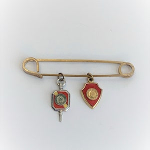 Vintage Brass Kilt Pin Safety Pin Brooch image 4