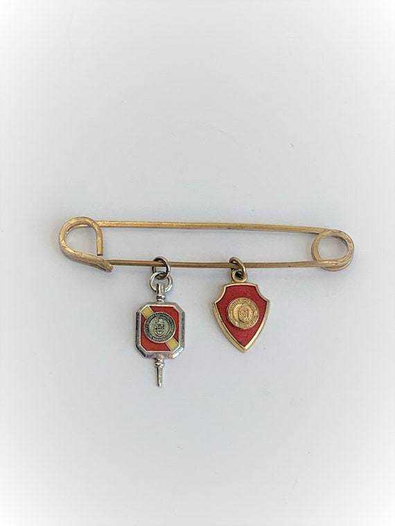 Vintage Brass Kilt Pin Safety Pin Brooch - image 4